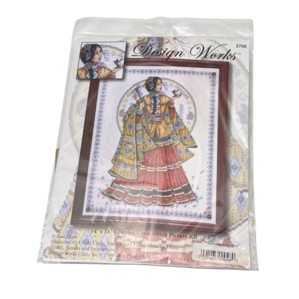 Design Works Cross Stitch Kit Fantasy Girl  14 x 18 inch‎ New Sealed